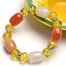 Load image into Gallery viewer, Natural Agate Beads Bracelet Fine GemStone Beaded Elastic Line Bracelet Men Jewelry Women Bracelet Can Drop Shipping