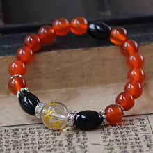 Load image into Gallery viewer, Natural Agate Beads Bracelet Fine GemStone Beaded Elastic Line Bracelet Men Jewelry Women Bracelet Can Drop Shipping