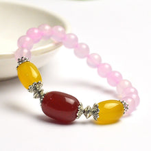 Load image into Gallery viewer, Natural Agate Beads Bracelet Fine GemStone Beaded Elastic Line Bracelet Men Jewelry Women Bracelet Can Drop Shipping