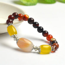 Load image into Gallery viewer, Natural Agate Beads Bracelet Fine GemStone Beaded Elastic Line Bracelet Men Jewelry Women Bracelet Can Drop Shipping