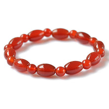 Load image into Gallery viewer, Natural Agate Beads Bracelet Fine GemStone Beaded Elastic Line Bracelet Men Jewelry Women Bracelet Can Drop Shipping