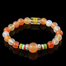 Carica l'immagine nel visualizzatore di Gallery, Natural Agate Beads Bracelet Fine GemStone Beaded Elastic Line Bracelet Men Jewelry Women Bracelet Can Drop Shipping