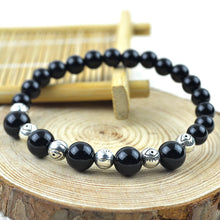 Load image into Gallery viewer, Natural Agate Beads Bracelets Natural GemStone Beaded Elastic Line Bracelet Men Jewelry Women Bracelet Can Drop Shipping
