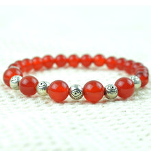 Load image into Gallery viewer, Natural Agate Beads Bracelets Natural GemStone Beaded Elastic Line Bracelet Men Jewelry Women Bracelet Can Drop Shipping