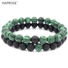 Load image into Gallery viewer, Natural Agate Bracelet 8mm Creative Jewelry Woman Dancing Bracelet Red and Black Gemstone Scrub Agate Couple Bracelet