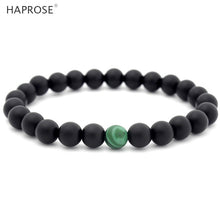 Load image into Gallery viewer, Natural Agate Bracelet 8mm Creative Jewelry Woman Dancing Bracelet Red and Black Gemstone Scrub Agate Couple Bracelet