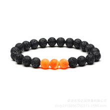 Load image into Gallery viewer, Natural Agate Bracelet Matte Stone 8mm Beads Black Yoga Energy Stone Rose red Bracelet Activity Creative Bracelet Gift