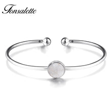 Load image into Gallery viewer, Natural Agate Druzy Elastic Cuff Bangles Round Circle Disc Crystal Drusy Bangle&amp;Bracelet Wonman Jewelry Mother's Gift ZK40
