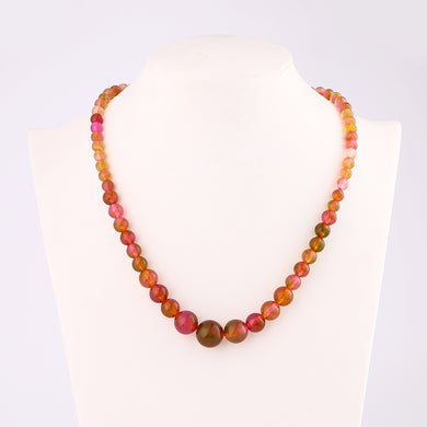 Natural Agate Necklace Stone Power Crystal Women Jewelry Pearl Boho Choker Collar best gift Natural stone necklace