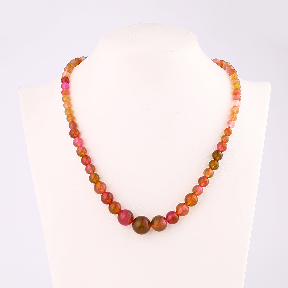 Natural Agate Necklace Stone Power Crystal Women Jewelry Pearl Boho Choker Collar best gift Natural stone necklace