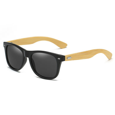 Natural Bamboo Legs Sunglasses UV400 Polarized Sun Glasses Frames Photochromic Night Vision Vintage Sunglass for Women Men