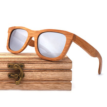 Carica l'immagine nel visualizzatore di Gallery, Natural Bamboo Wooden Sunglasses Handmade Polarized Mirror Coating Lenses Eyewear Glasses Original Wood Oculos de sol masculino