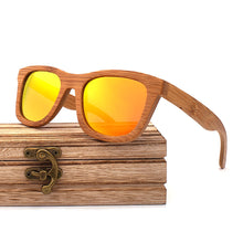 Carica l'immagine nel visualizzatore di Gallery, Natural Bamboo Wooden Sunglasses Handmade Polarized Mirror Coating Lenses Eyewear Glasses Original Wood Oculos de sol masculino