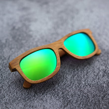 Carica l'immagine nel visualizzatore di Gallery, Natural Bamboo Wooden Sunglasses Handmade Polarized Mirror Coating Lenses Eyewear Glasses Original Wood Oculos de sol masculino