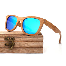 Carica l'immagine nel visualizzatore di Gallery, Natural Bamboo Wooden Sunglasses Handmade Polarized Mirror Coating Lenses Eyewear Glasses Original Wood Oculos de sol masculino