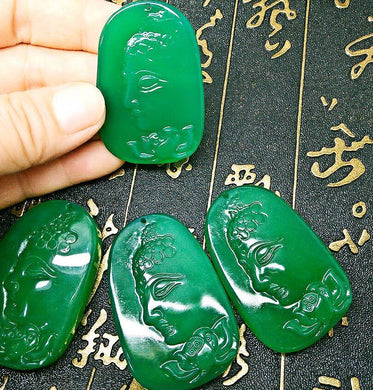 Commercio all'ingrosso naturale del regalo dei gioielli della catena del maglione della collana del pendente di calcedonio dell'agata verde brasiliana naturale 