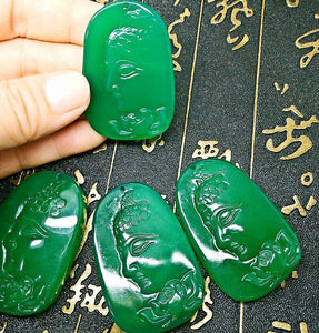 Natural Brazilian Green Agate Chalcedony Pendant Necklace Sweater Chain Jewelry Gift Wholesale