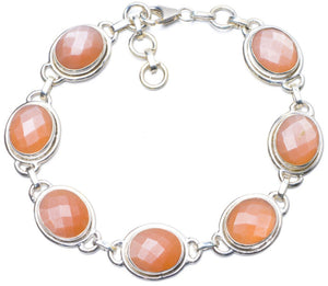 Natural Calcite Handmade Unique 925 Sterling Silver Bracelet 7 3/4-8 1/2 Y0864