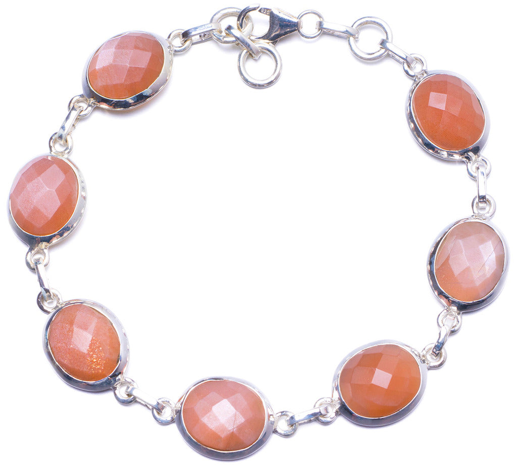Natural Calcite Handmade Unique 925 Sterling Silver Bracelet 8-8 1/2 Y1317