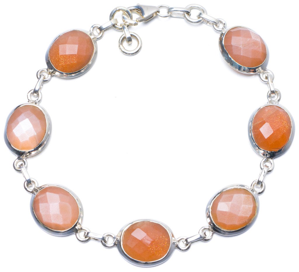 Natural Calcite Handmade Unique 925 Sterling Silver Bracelet 8-8 1/4 Y0868