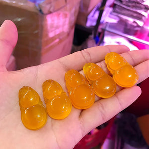 Natural Chalcedony Gourd Onyx Pendant Necklace Jewelry Gift Wholesale