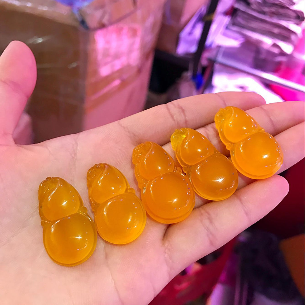 Natural Chalcedony Gourd Onyx Pendant Necklace Jewelry Gift Wholesale