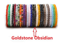 Load image into Gallery viewer, Natural Crystal Bracelets Tourmaline Agate Rose Quartz Tiger Eye Amethyst Fluorite Goldstone Schorl Aquamarine Lapis lazuli