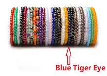 Load image into Gallery viewer, Natural Crystal Bracelets Tourmaline Agate Rose Quartz Tiger Eye Amethyst Fluorite Goldstone Schorl Aquamarine Lapis lazuli