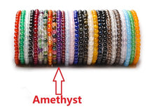 Load image into Gallery viewer, Natural Crystal Bracelets Tourmaline Agate Rose Quartz Tiger Eye Amethyst Fluorite Goldstone Schorl Aquamarine Lapis lazuli