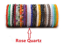 Load image into Gallery viewer, Natural Crystal Bracelets Tourmaline Agate Rose Quartz Tiger Eye Amethyst Fluorite Goldstone Schorl Aquamarine Lapis lazuli