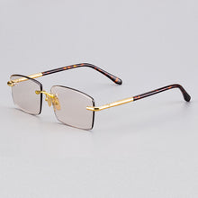Load image into Gallery viewer, Natural Crystal Stone Sunglasses Man Rimless Glass Sun Glasses Woman Vintage Acetate Frame  UV400 Anti Scratch Oculos