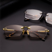 Load image into Gallery viewer, Natural Crystal Stone Sunglasses Man Rimless Glass Sun Glasses Woman Vintage Acetate Frame  UV400 Anti Scratch Oculos