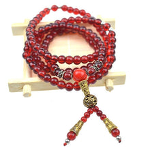 Load image into Gallery viewer, Natural Garnet Bracelet Men Bracelets For Women Red Multi-Layer Bracelet Wholesal Wine Red Bead Charm Jewelry Pulseras Mujer