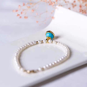 Natural Gems Pearl Bracelets & Bangles Genuine 925 Sterling Silver Bracelet Fine Jewelry Bracelets For Women Christmas Gift