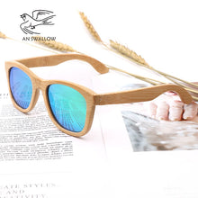 Carica l'immagine nel visualizzatore di Gallery, Natural HandMade Wood Bamboo Sunglasses Women And Mens Sunglasses Brand Designer Retro Polarized Women Sunglassses Factory Sales