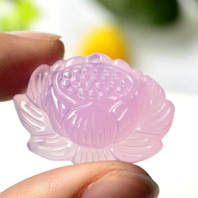 Commercio all'ingrosso naturale del regalo dei gioielli della catena del maglione della collana del pendente dell'agata di calcedonio rosa ghiaccio naturale 