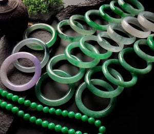 Natural Jade Bracelet Ice Seeds Green