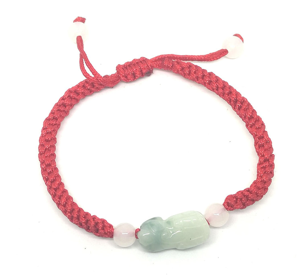 Natural Jade Hand-woven Rope Adjustable Bracelet Fashion Temperament Jewelry Gems Accessories Gifts Wholesale