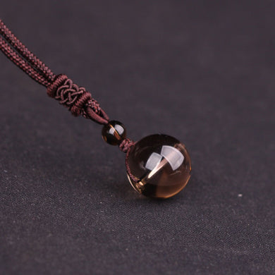 Natural Obsidian beads pendant Rainbow Eye Beads Ball Transfer Lucky Love necklace 16mm beads pendant jewelry women wholesale