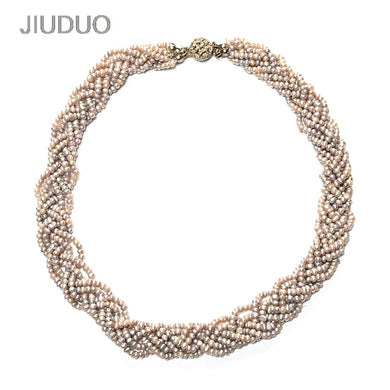 Collana di perle naturali 10-11mm Disegni Gioielli da sposa AAA Gr Collana di perle Muti-stand per regali da donna Design diretto in fabbrica 