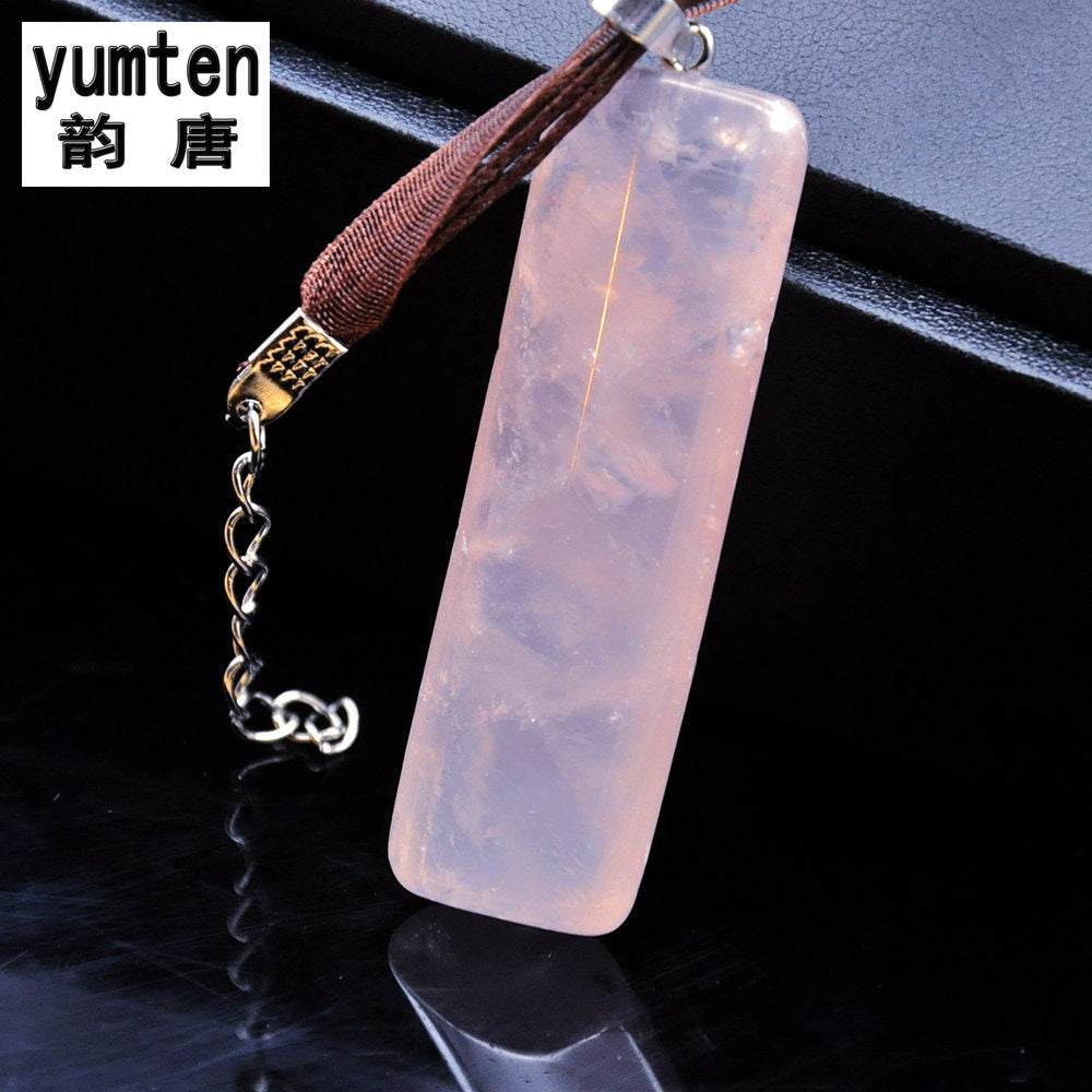 Natural Powder Crystal Pendants Bijuteria Feminina Statement Gemstones For Jewelry Making Healing Crystals Necklace Stone New