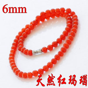 Natural Red Agate Beads Necklace Jewelry Fine Gemstone Beaded Jewelry Necklace For Women Gift With Certificate Drop Shipping
