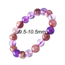Load image into Gallery viewer, Natural Stone Lavender Crystal Bracelet For Man 6-12mm Colorful Round Beads Berloque Bracelets For Women Decoration Bangles