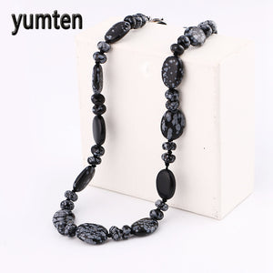 Natural Stone Pendant Necklace Handmade Alabaster Necklace Power Crystal Luna Sailor Moon Yoga Necklace For Women Jewelry Gift