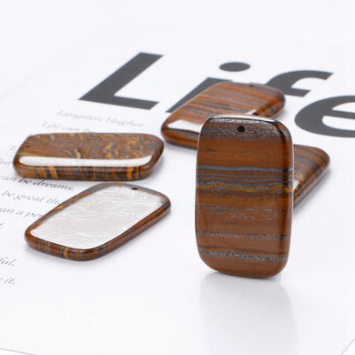Natural Stone Square Pendant Tiger Eye Fine Square Pendant Necklace Diy Jewelry Accessories Charm Pendant For Necklace Bijoux
