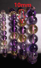 Load image into Gallery viewer, Natural Stones Ametrine Bracelet Citrine Amethyst Crystal Quartz Round Bead Men Women Bracelet Healing Energy Gift Lucky Jewelry