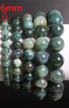 Load image into Gallery viewer, Natural Stones Aquatic Green Agate Bracelet Onyx Crystal Quartz Round Bead Men Women Bracelet Healing Energy Gift Lucky Jewelry