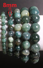 Load image into Gallery viewer, Natural Stones Aquatic Green Agate Bracelet Onyx Crystal Quartz Round Bead Men Women Bracelet Healing Energy Gift Lucky Jewelry