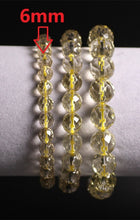 Load image into Gallery viewer, Natural Stones Citrine Bracelet 64 Facet Yellow Crystal Quartz Round Bead Men Women Bracelet Healing Energy Gift Lucky Jewelry