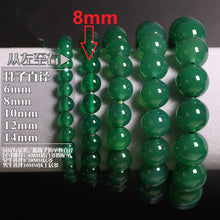 Load image into Gallery viewer, Natural Stones Green Agate Bracelet Onyx Crystal Quartz Round Bead Men Women Bracelet Healing Reiki Energy Gift Lucky Jewelry